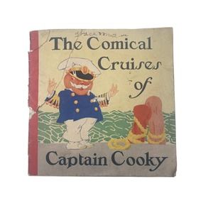 1926 The COMICAL CRUISES OF CAPTAIN COOKY Children's Book Black Americana